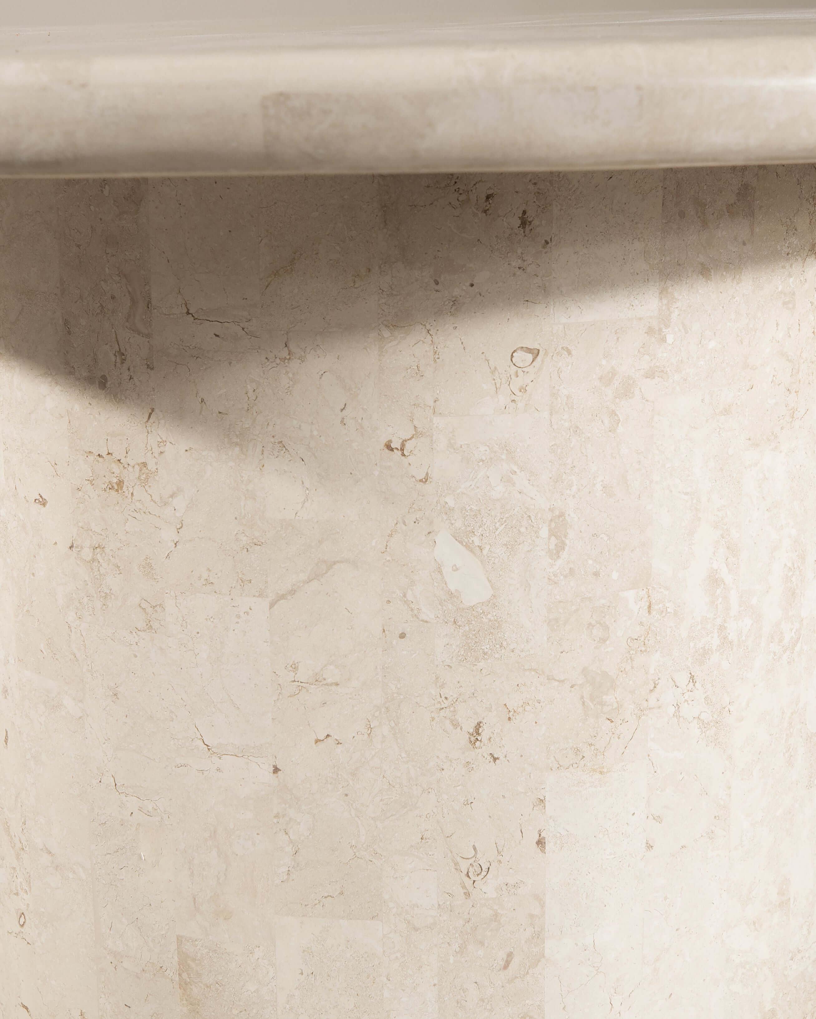 Paradis Round Dining Table | Spanish Beige Marble - Image 10