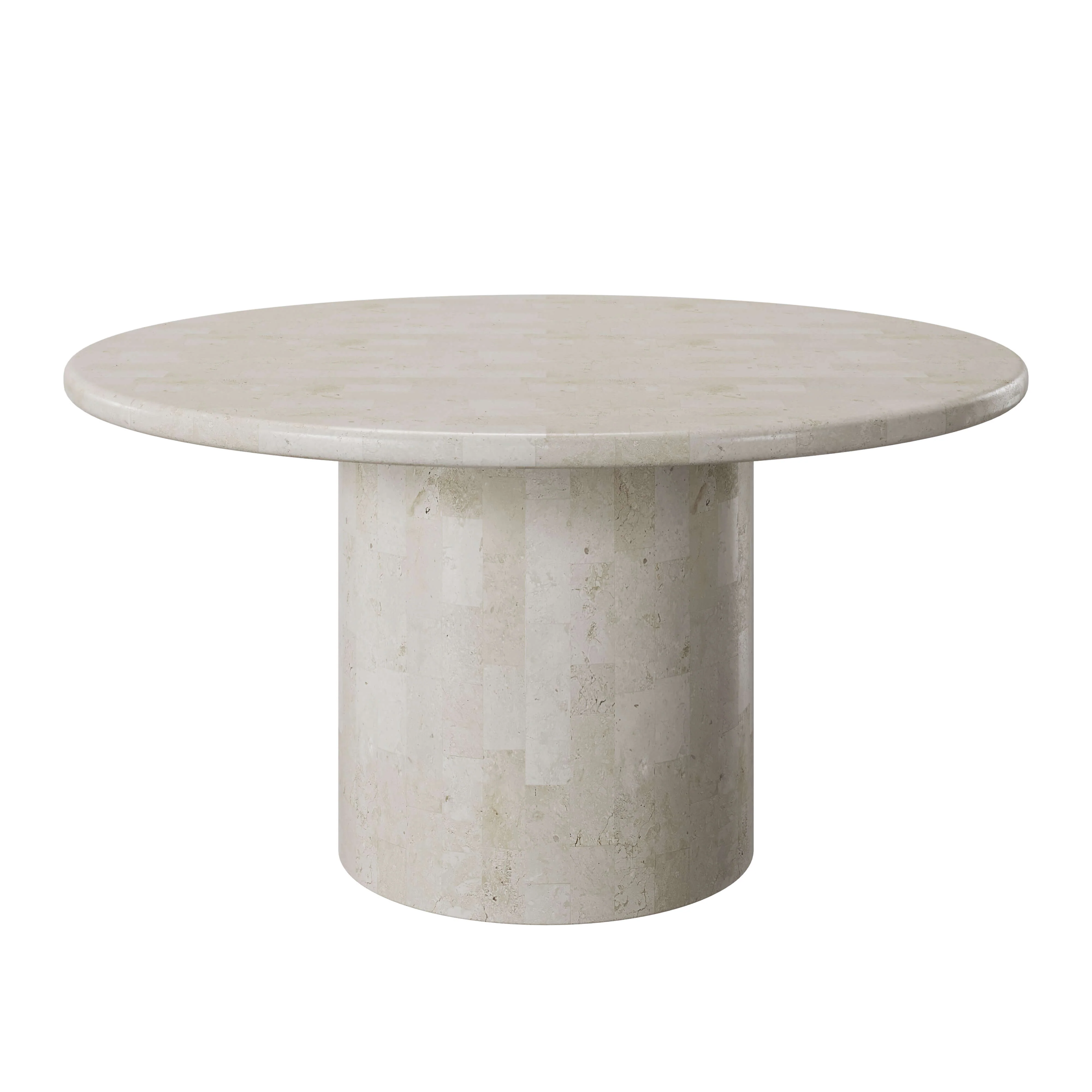 Paradis Round Dining Table | Spanish Beige Marble - Image 5